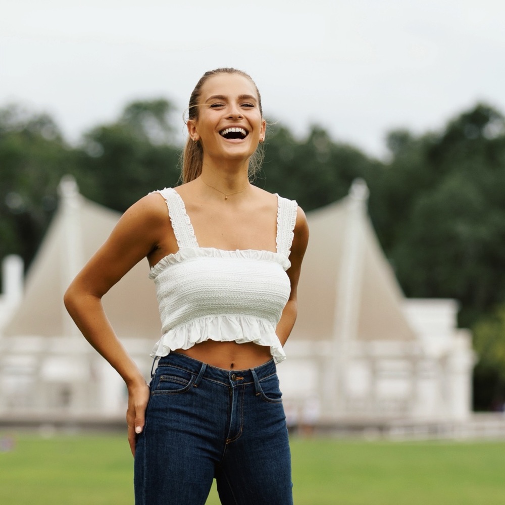 White Crop Top